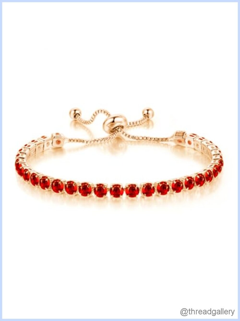 Sparkly Tennis Bracelet Women Crystal Cubic Zirconia Gold Plated Adjustable